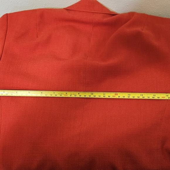 Country Sophisticates Petite Div.  Of  Pendleton Red Women Blazer 10P -No sz Tag - Picture 9 of 13